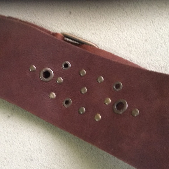 GARUGLIERI Wide Leather Belt - Picture 5 of 7